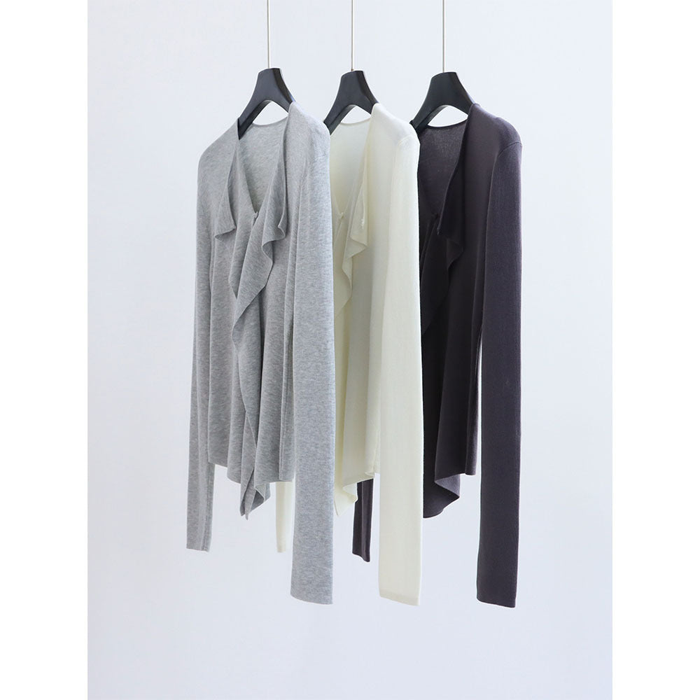 Drape Front Lyocell Knit Cardigan | 5 Colors