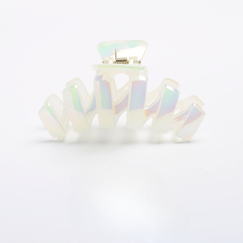 Transparent hair claw clip