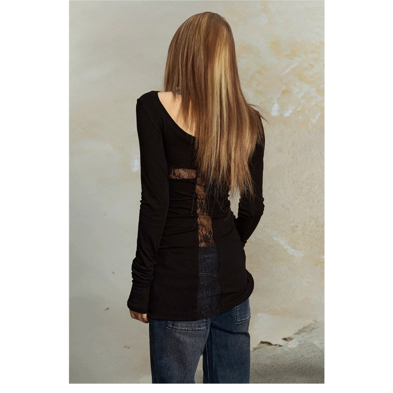 Pokiovo Slim Longline Long Sleeve Top