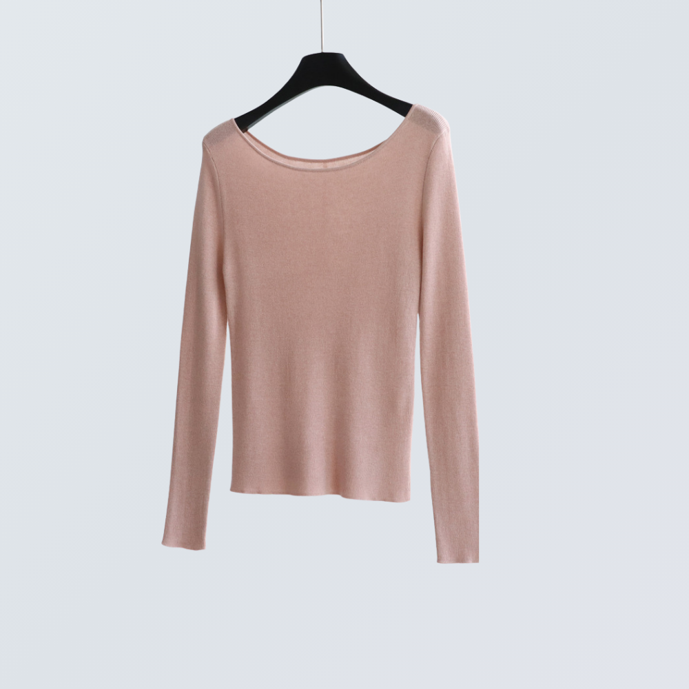 Boat Neck Wool-Blend Knit Top | 9 Colors