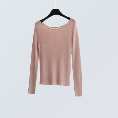 Boat Neck Wool-Blend Knit Top | 9 Colors