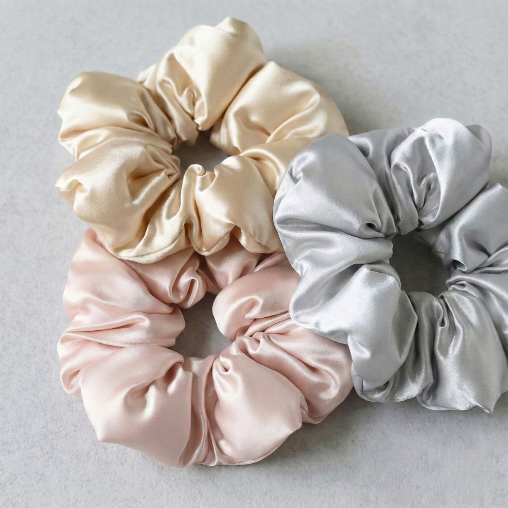 Luxury Silk Hair Scrunchie | Large