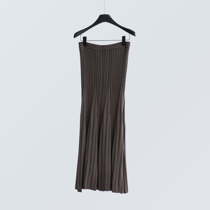 Ribbed Knit Wool Blend A-Line Dress| 7 Colors