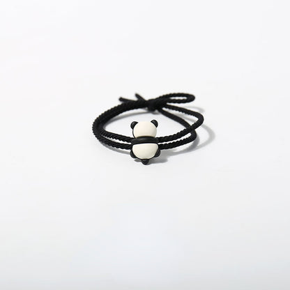 Elastic panda hair tie