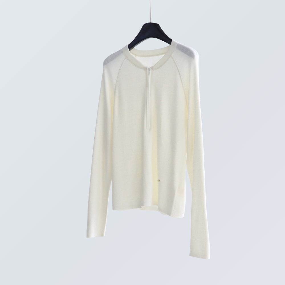 Wool Blend Half-Zip Pullover Knit Top | 4 Colors