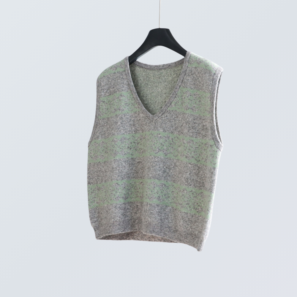 Nordic Pattern Wool-Blend Vest | 5 Colors