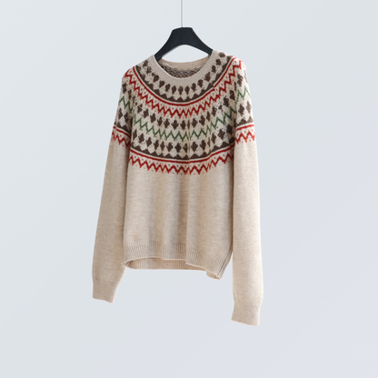 Fair Isle Wool-Blend Sweater  | 4 Colors