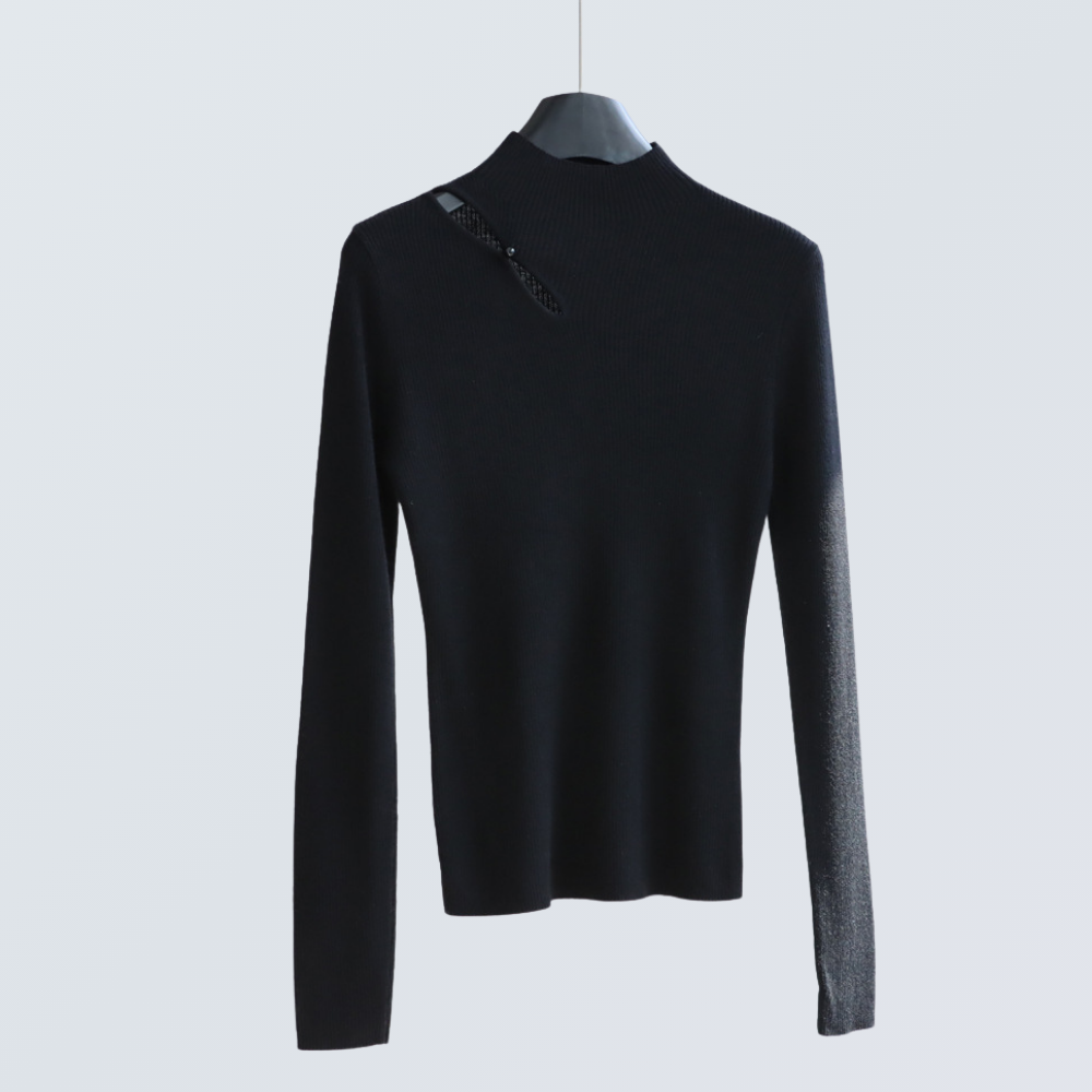 Keyhole Wool-Blend Knit Top | 8 Colors