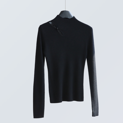 Keyhole Wool-Blend Knit Top | 8 Colors