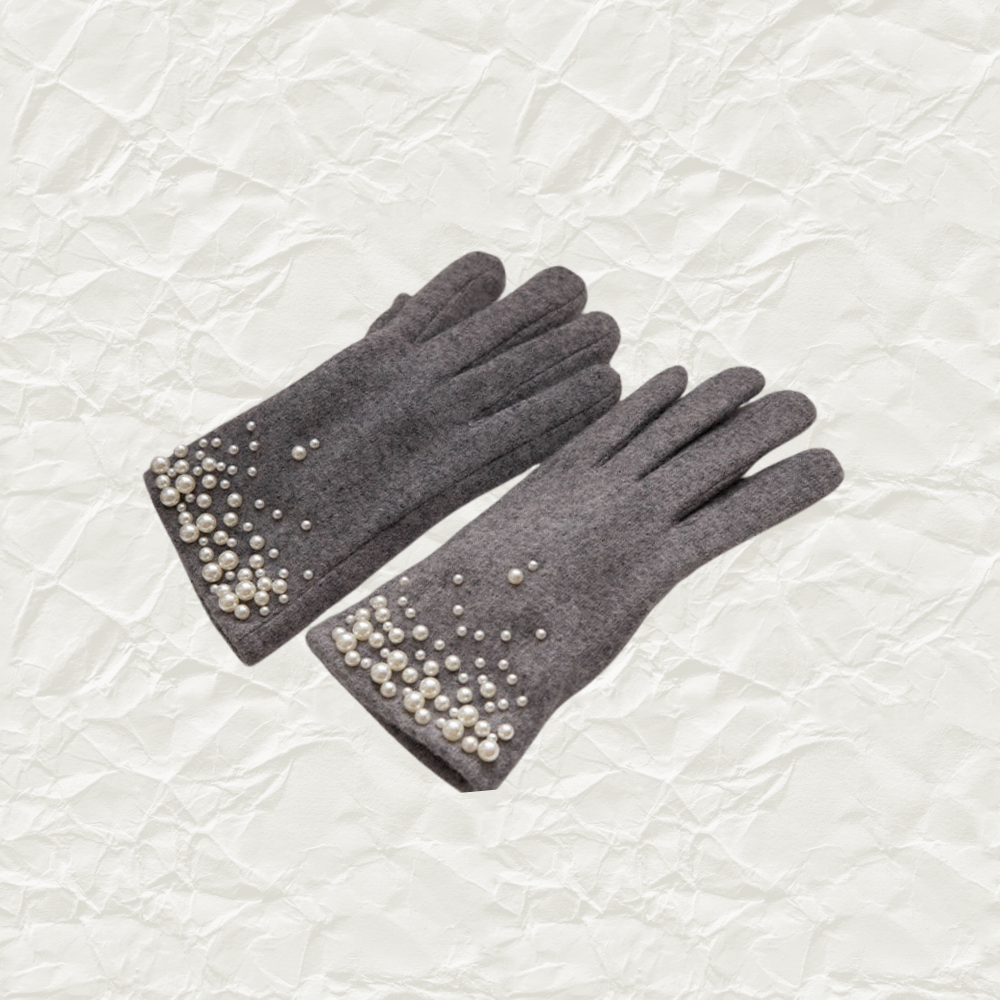 Pearl Wool Touchscreen Gloves