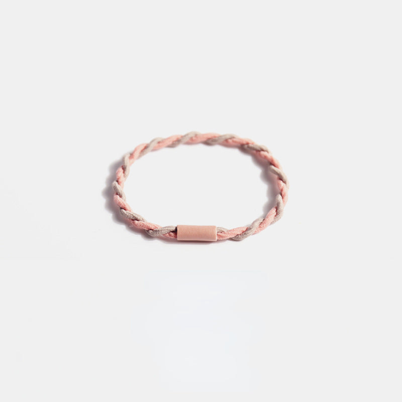 Colorful double strand hair tie