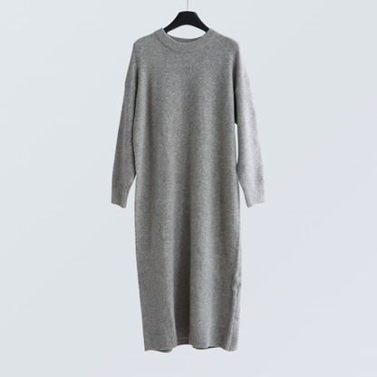 Round Neck Viscose-Blend Knit Maxi Dress | 4 Colors