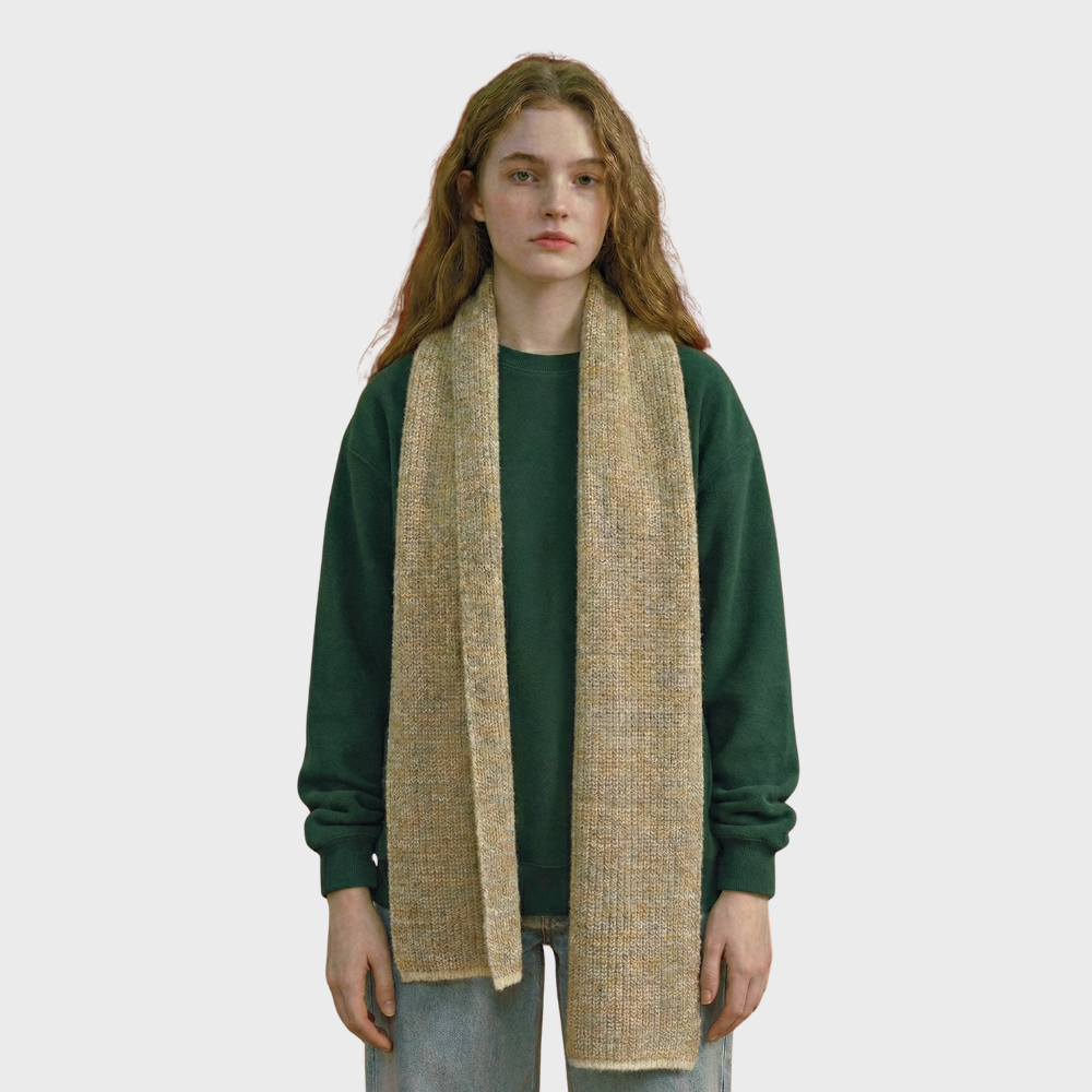 Cozy Wool-Blend Textured Scarf