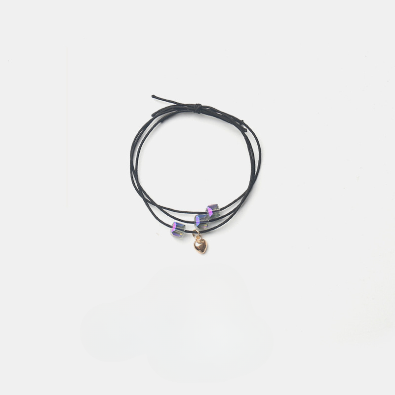 Starry sky three strand hair tie