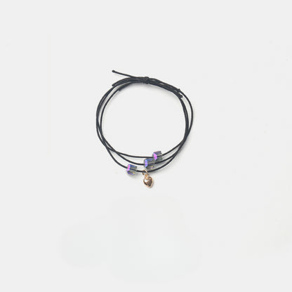 Starry sky three strand hair tie