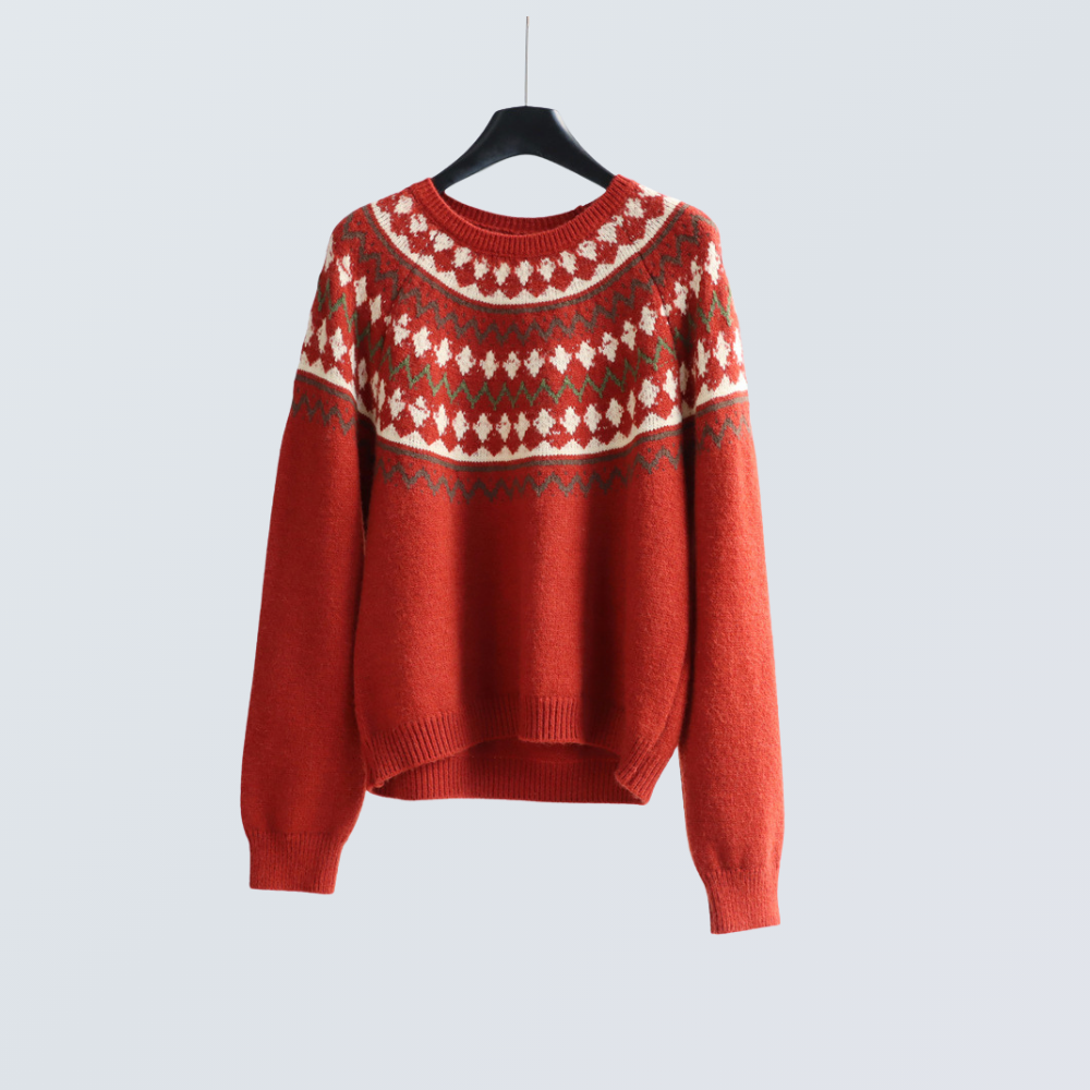 Fair Isle Wool-Blend Sweater  | 4 Colors