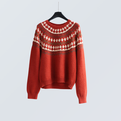 Fair Isle Wool-Blend Sweater  | 4 Colors