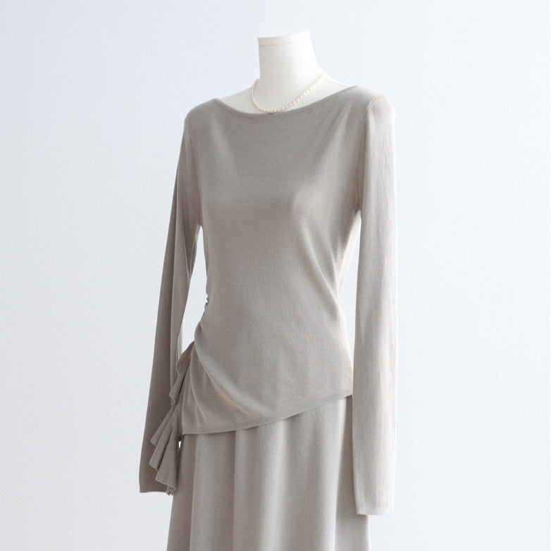 Lyocell Boat Neck Knit Top | 8 Colors