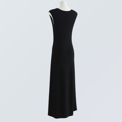 Slim Fit High-Waist U-Neck Dress