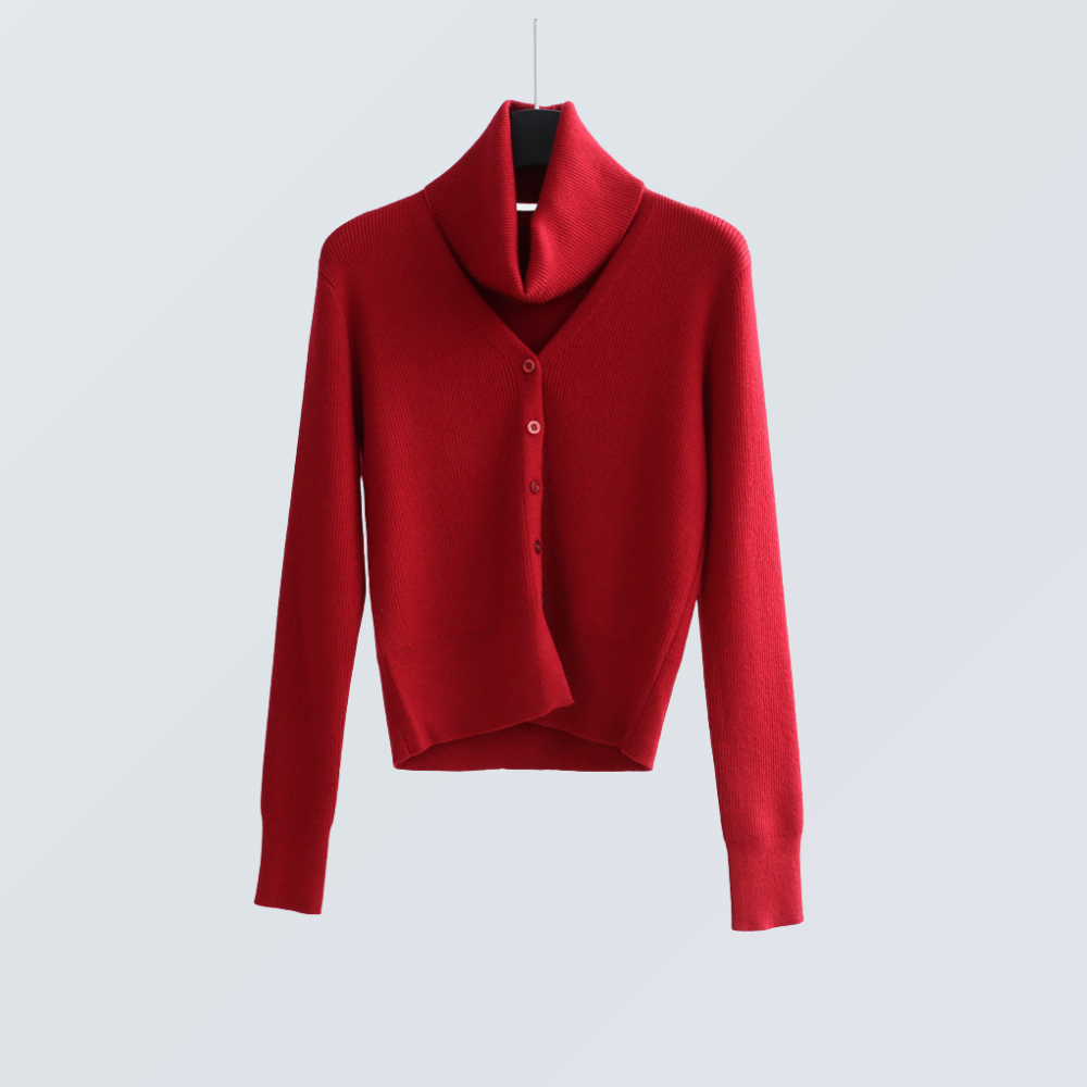 Detachable Collar Wool-Blend Cardigan | 5 Colors