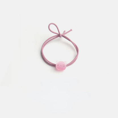 Elastic cute soft candy double strand hair tie