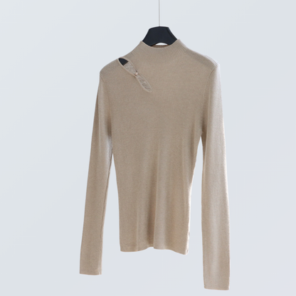 Keyhole Wool-Blend Knit Top | 8 Colors