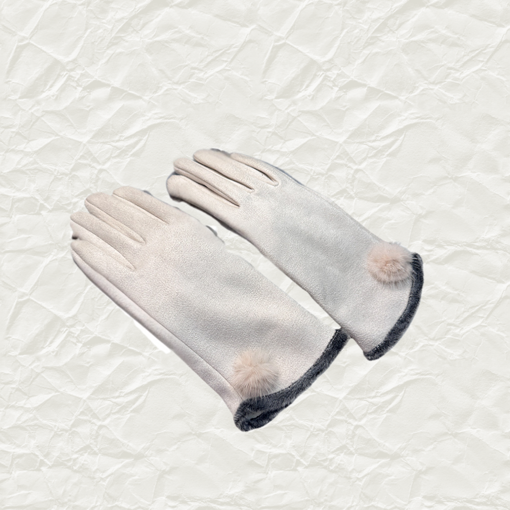 Water Mink Suede Touchscreen Gloves