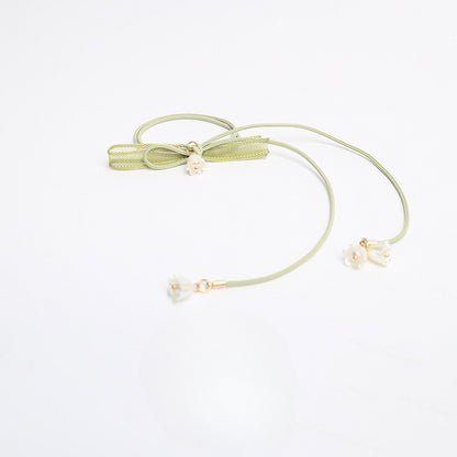 Elastic linglan flower hair tie