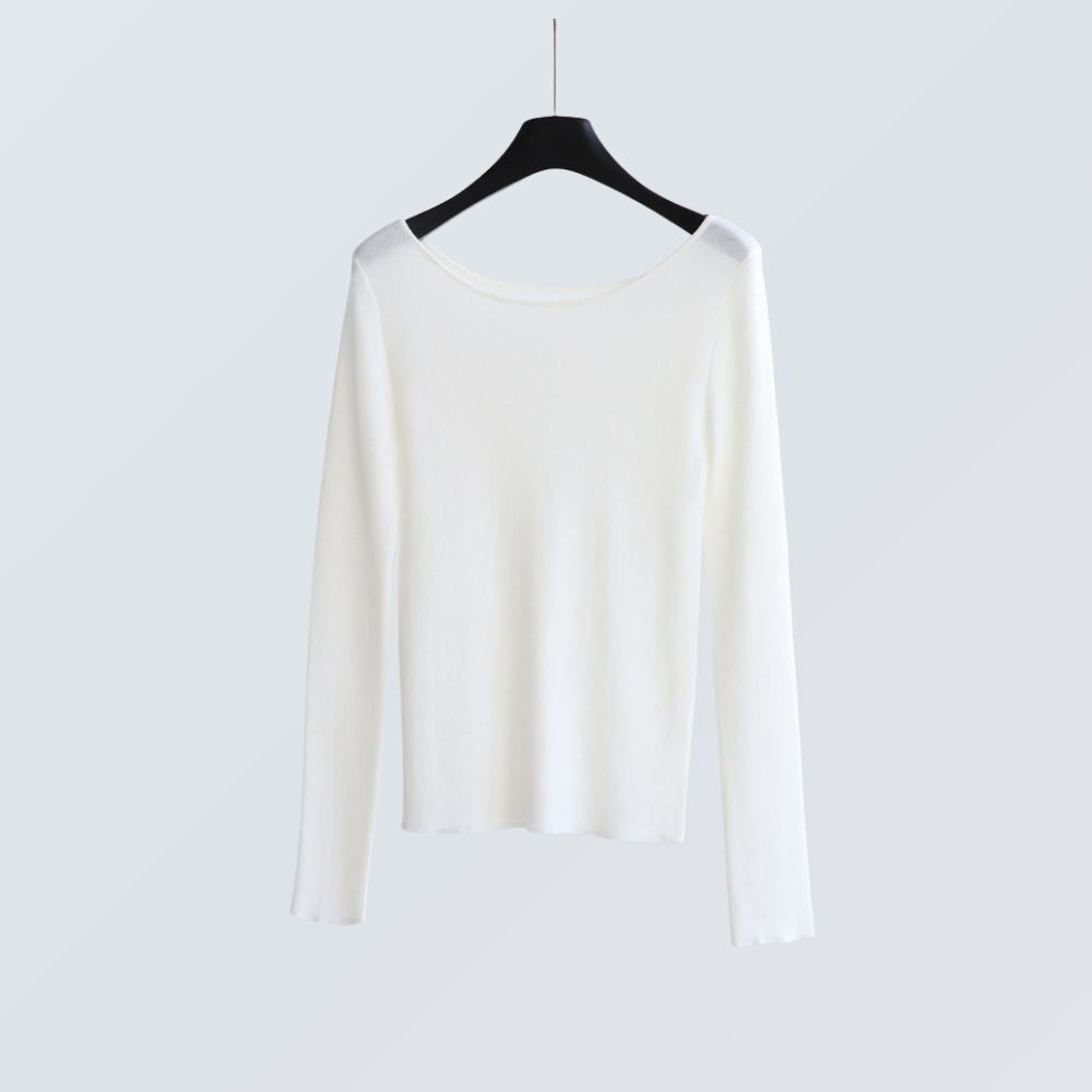 Boat Neck Wool-Blend Knit Top | 9 Colors