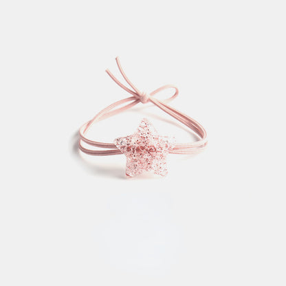 Cracked star decorated hair tie