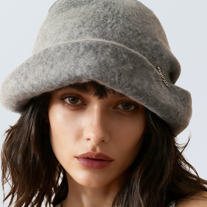 Merino Wool Rolled Brim Beanie