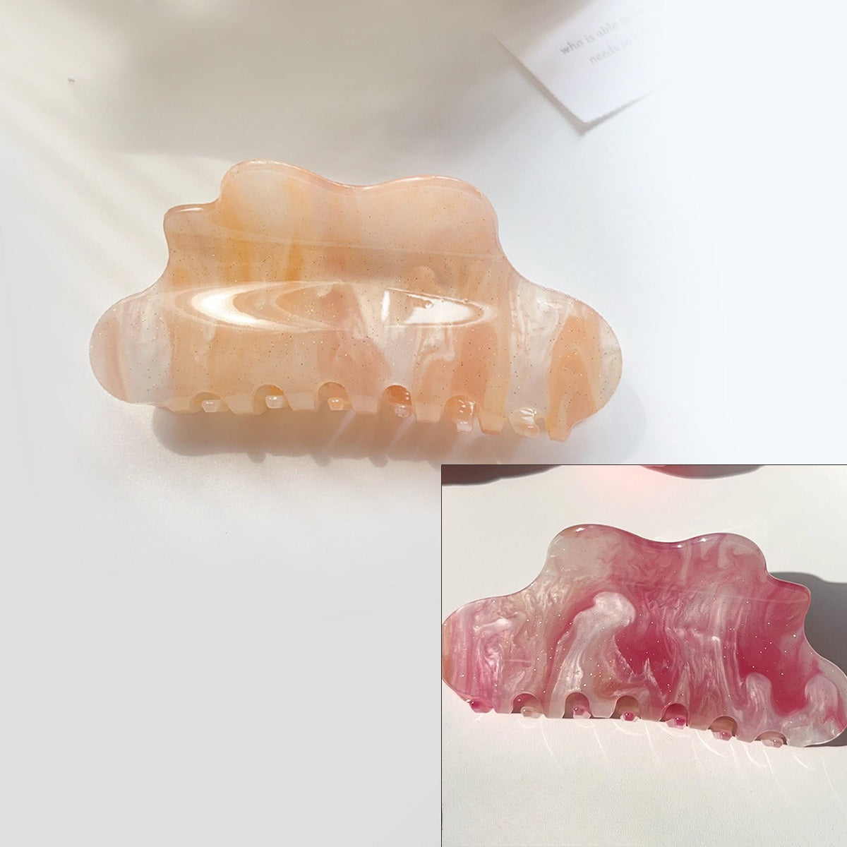 Sunlight Color-Changing Cloud Hair Claw Clip | Large