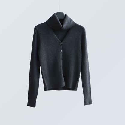 Detachable Collar Wool-Blend Cardigan | 5 Colors