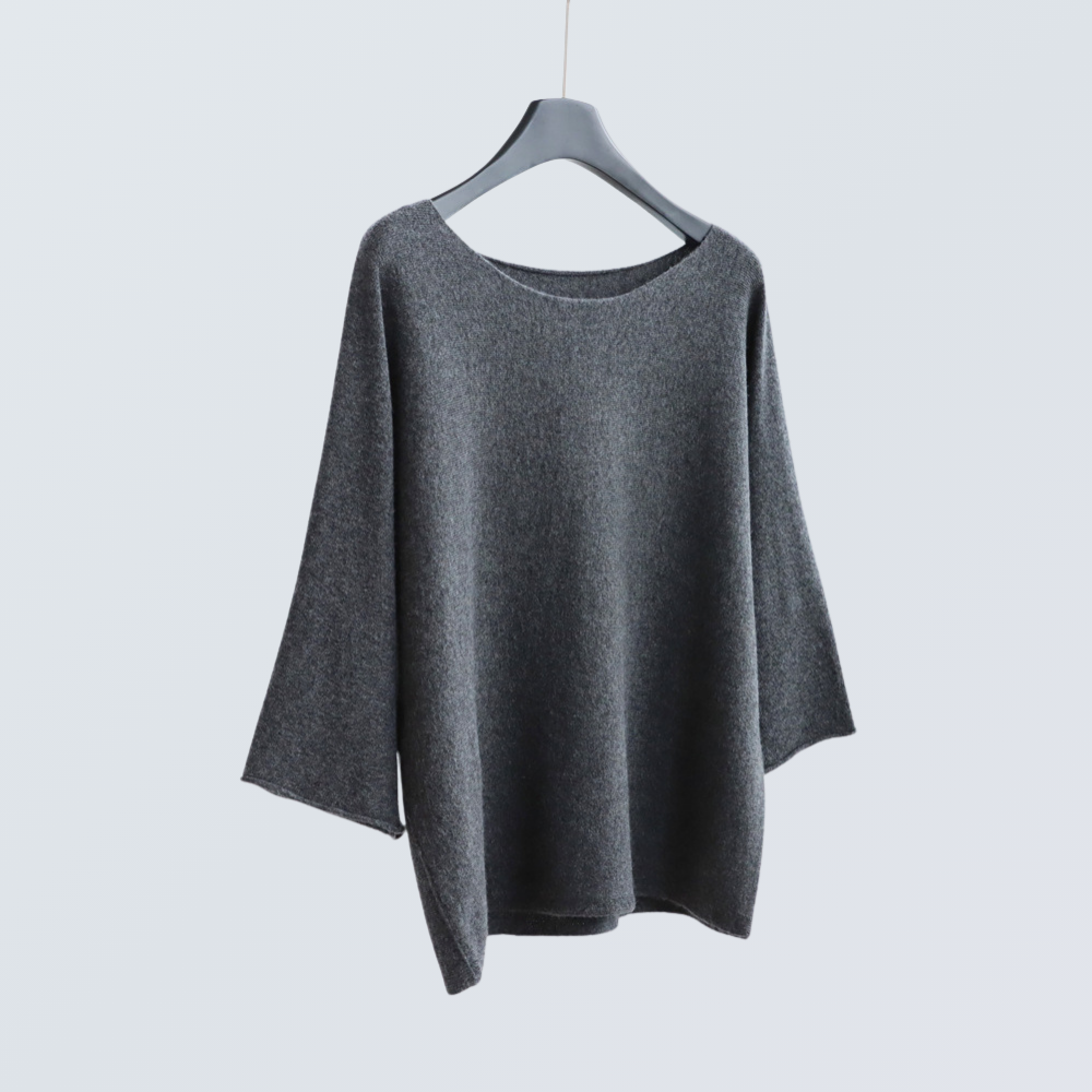 Wide-Sleeve Boat Neck Knit Top | 9 Colors