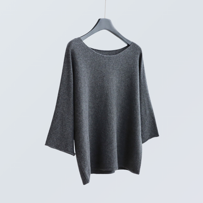 Wide-Sleeve Boat Neck Knit Top | 9 Colors