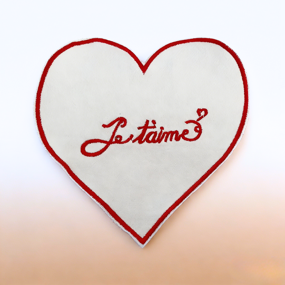 Je t’aime Embroidered Placemat