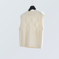 Wool Blend Hollow Knit Vest | 4 Colors