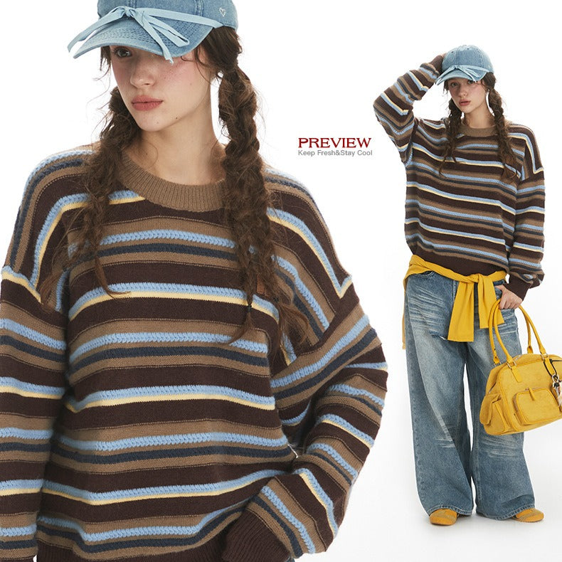 Unisex lazy style loose sweater | 2 color