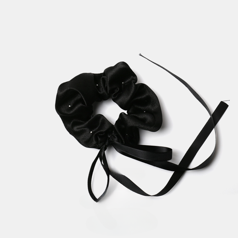 Pearl bow lace hair tie