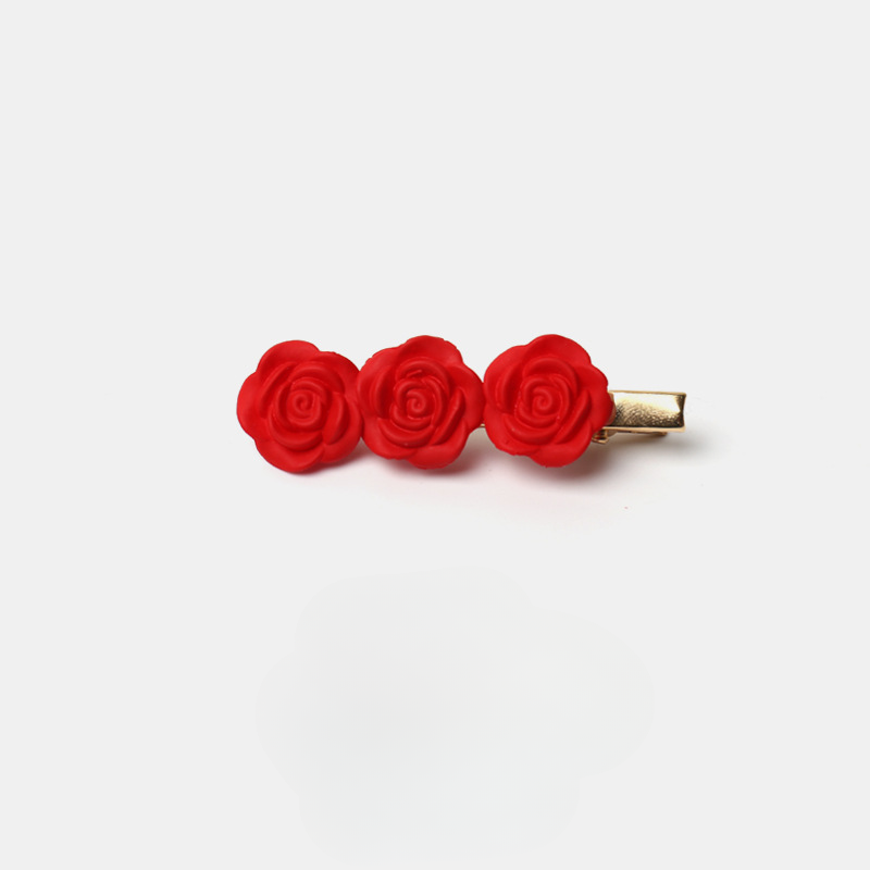 Camellia flower hair pin