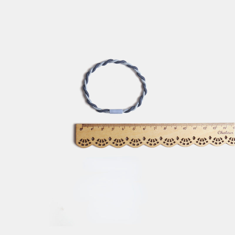 Colorful double strand hair tie