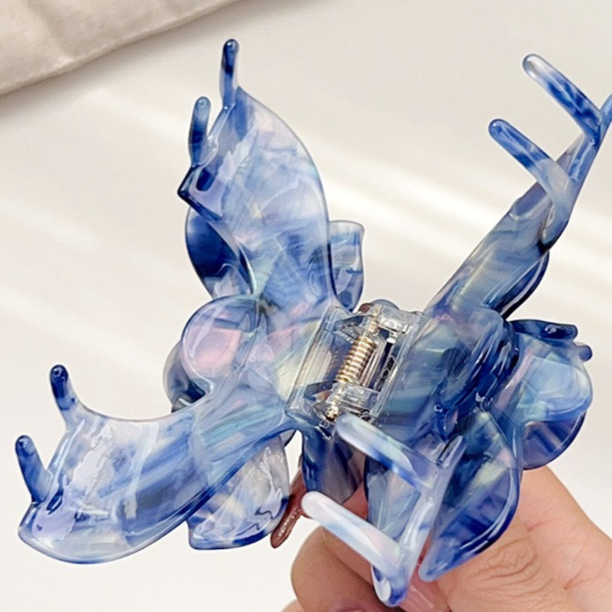 Acrylic Rose Hair Claw