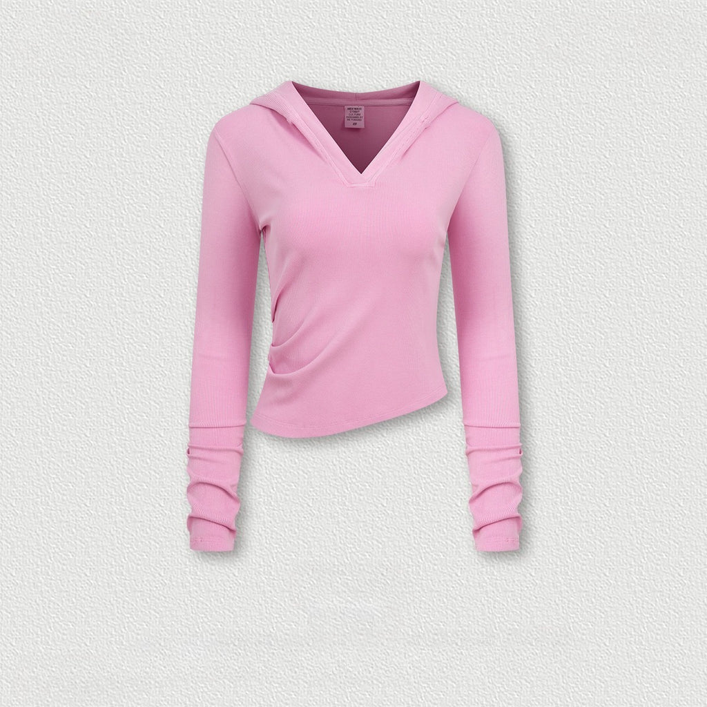 Curve stretchy hoodie skirt set | 5 color