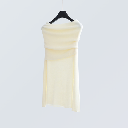 Off-Shoulder Wool-Blend Knit Top | 7 Colors