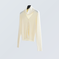 Detachable Collar Wool-Blend Cardigan | 5 Colors