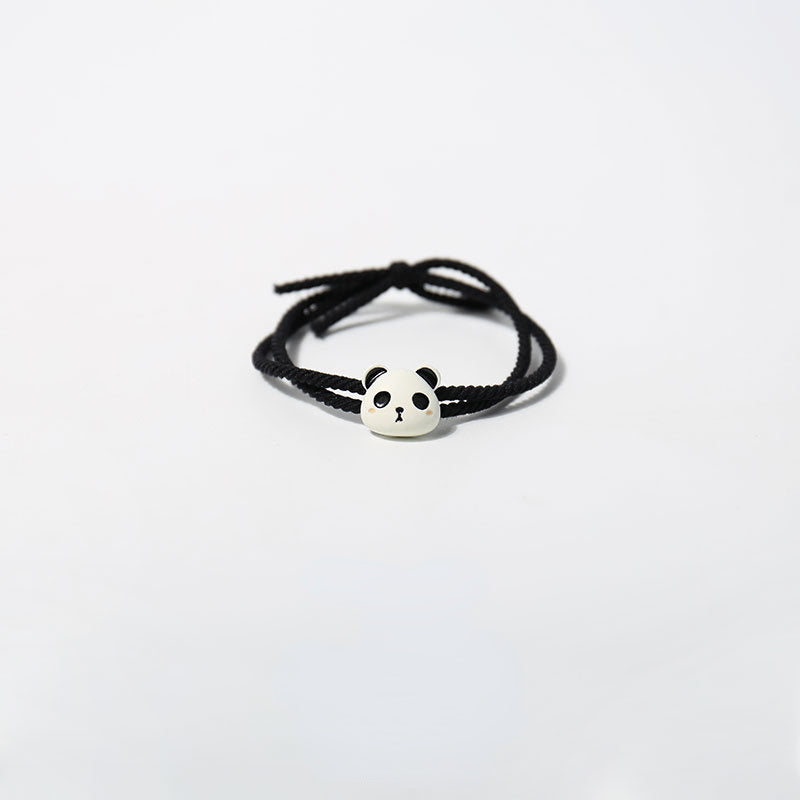 Elastic panda hair tie