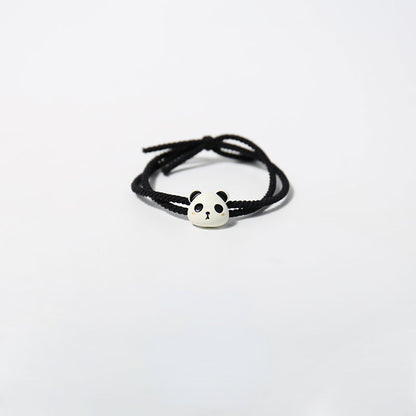 Elastic panda hair tie