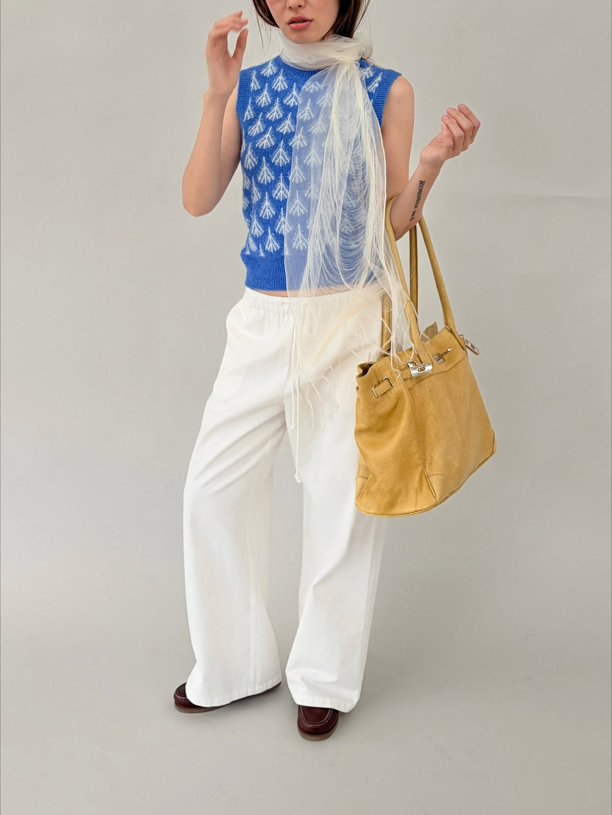 Ovina Sleeveless Knit Sweater Vest