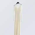 Vestido de punto acanalado acampanado de mezcla de lana merino | 4 colores