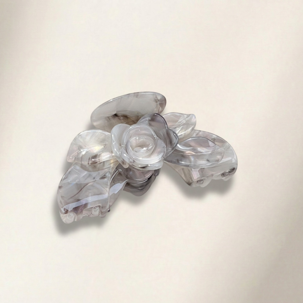 Acrylic Rose Hair Claw